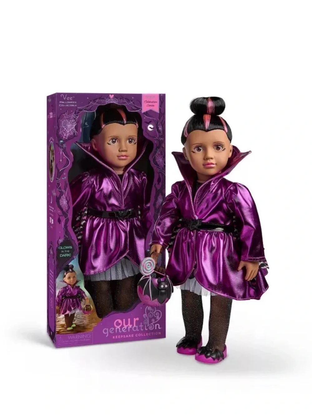 Our generation 18” Halloween doll new in box glows in the dark